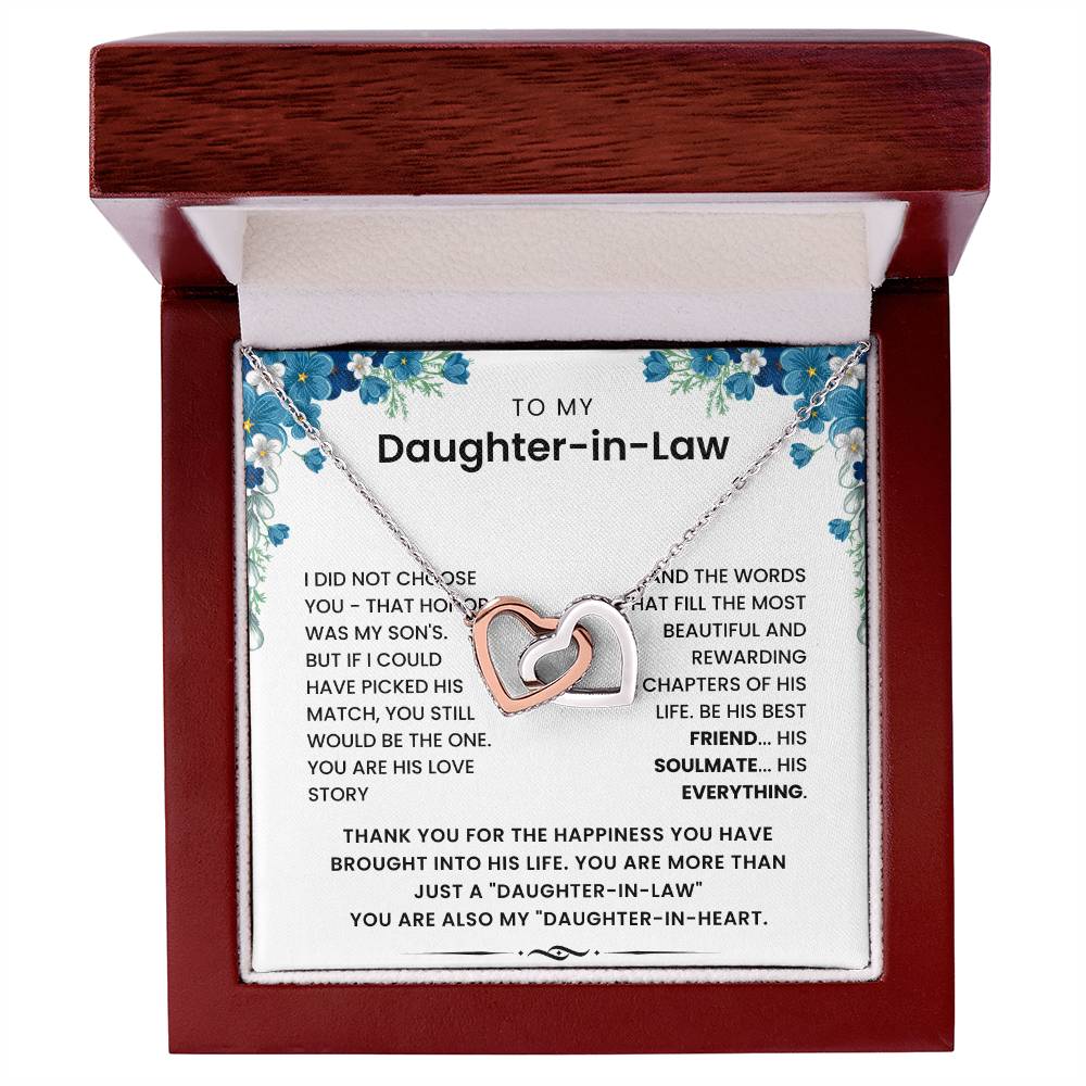 To My Daughter In Law - Thank Your The Happiness You Have Brought Into His Life - Necklace