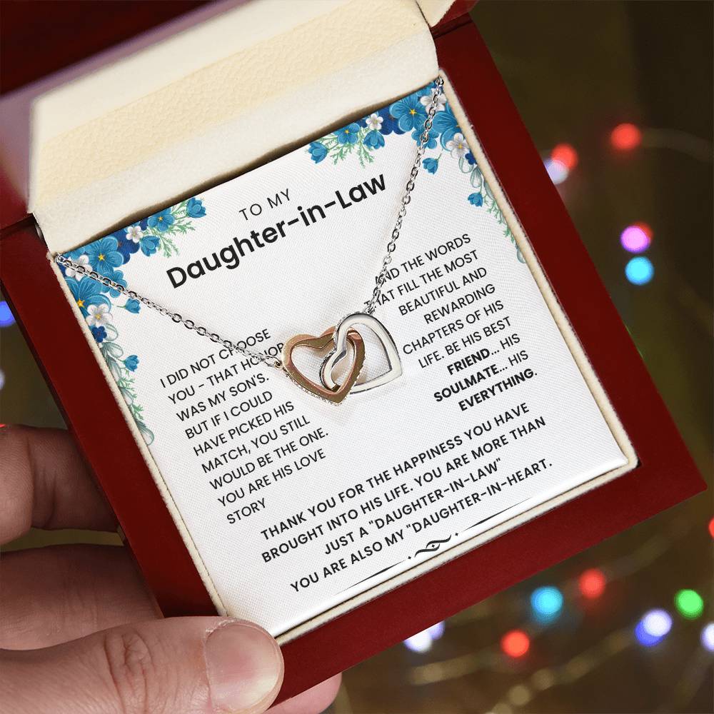 To My Daughter In Law - Thank Your The Happiness You Have Brought Into His Life - Necklace