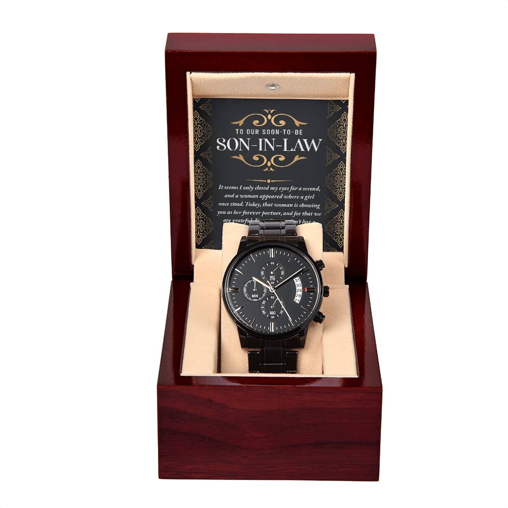 Son-in-law-Her Forever Partner-Metal Chronograph Watch