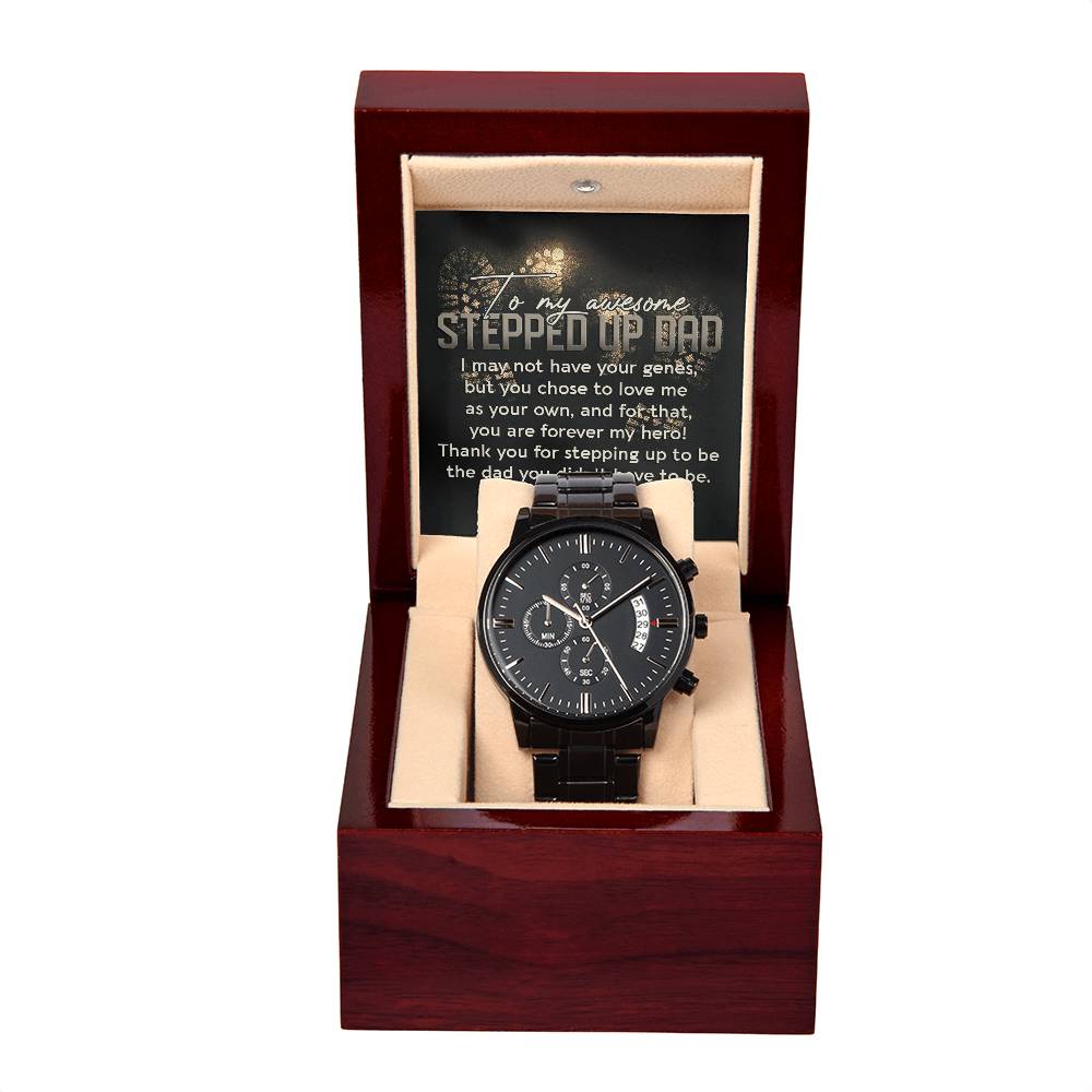 Stepdad-Be The Dad-Metal Chronograph Watch