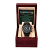 A Perfect Gift For Groomsman-Black Chronograph Watch