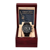 Father-in-Law-Unconditional Love-Metal Chronograph Watch