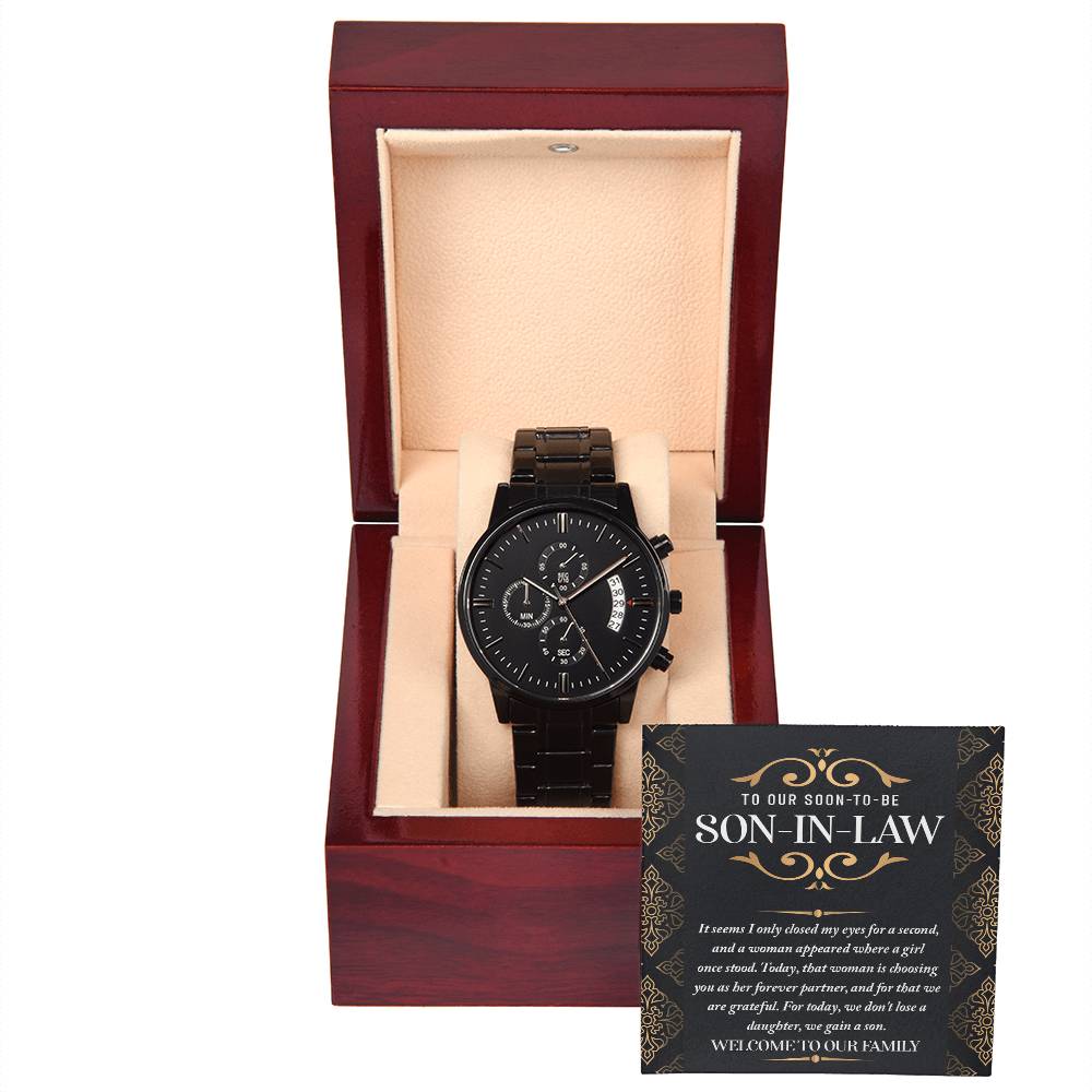 Son-in-law-Her Forever Partner-Metal Chronograph Watch