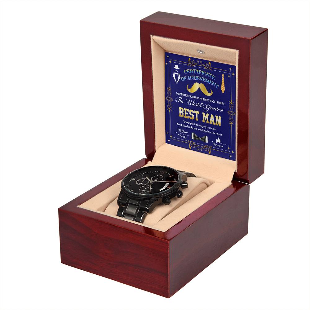 Best Man-World's Greatest-Metal Chronograph Watch