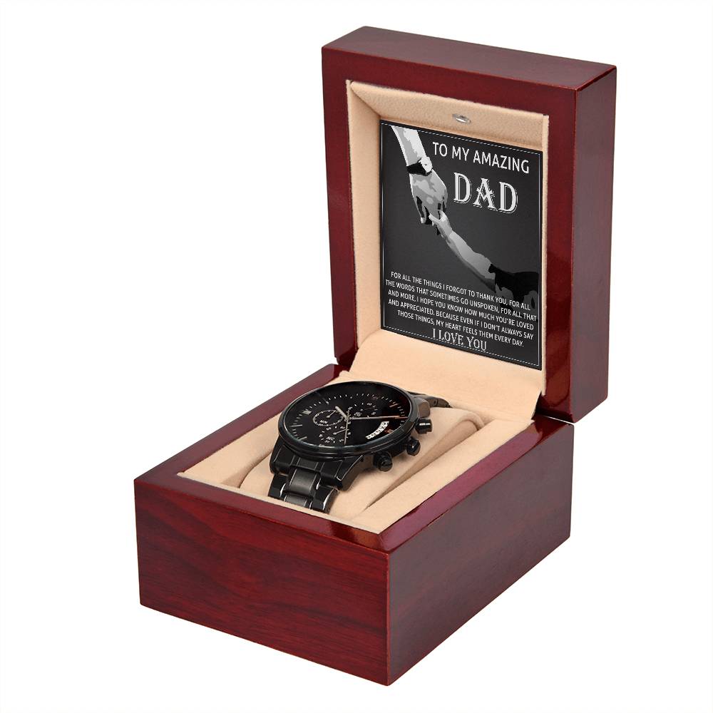 Dad-To Thank You-Metal Chronograph Watch