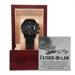 Father-in-Law-Honored To Be-Metal Chronograph Watch