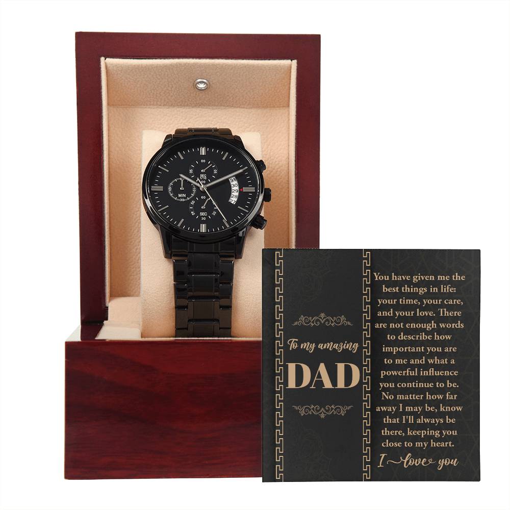 Dad-Your Time-Metal Chronograph Watch