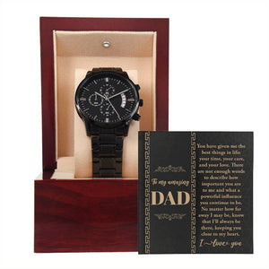 Dad-Your Time-Metal Chronograph Watch