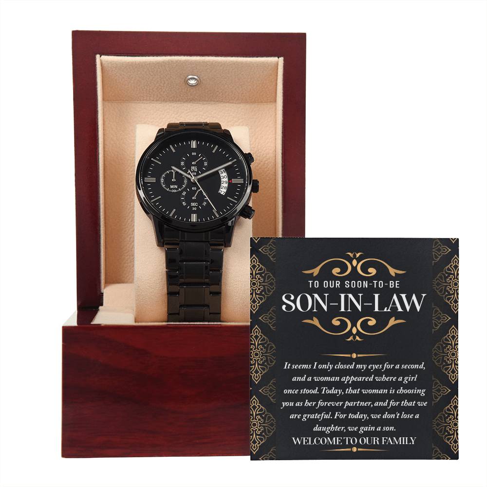 Son-in-law-Her Forever Partner-Metal Chronograph Watch