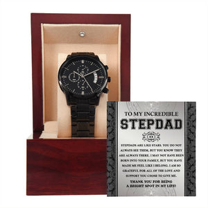 Stepdad-A Bright Spot-Metal Chronograph Watch