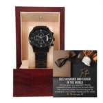 Husband-For Each Other-Metal Chronograph Watch