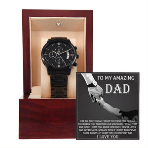 Dad-To Thank You-Metal Chronograph Watch