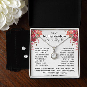 To My Mother In Law on My Wedding Day - Thank You for Raising The Man of My Dreams - Necklace