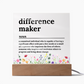 Difference Maker Gifts for Teacher Coach Mentor Boss Leader, Thank You Appreciation Gifts for Coworkers