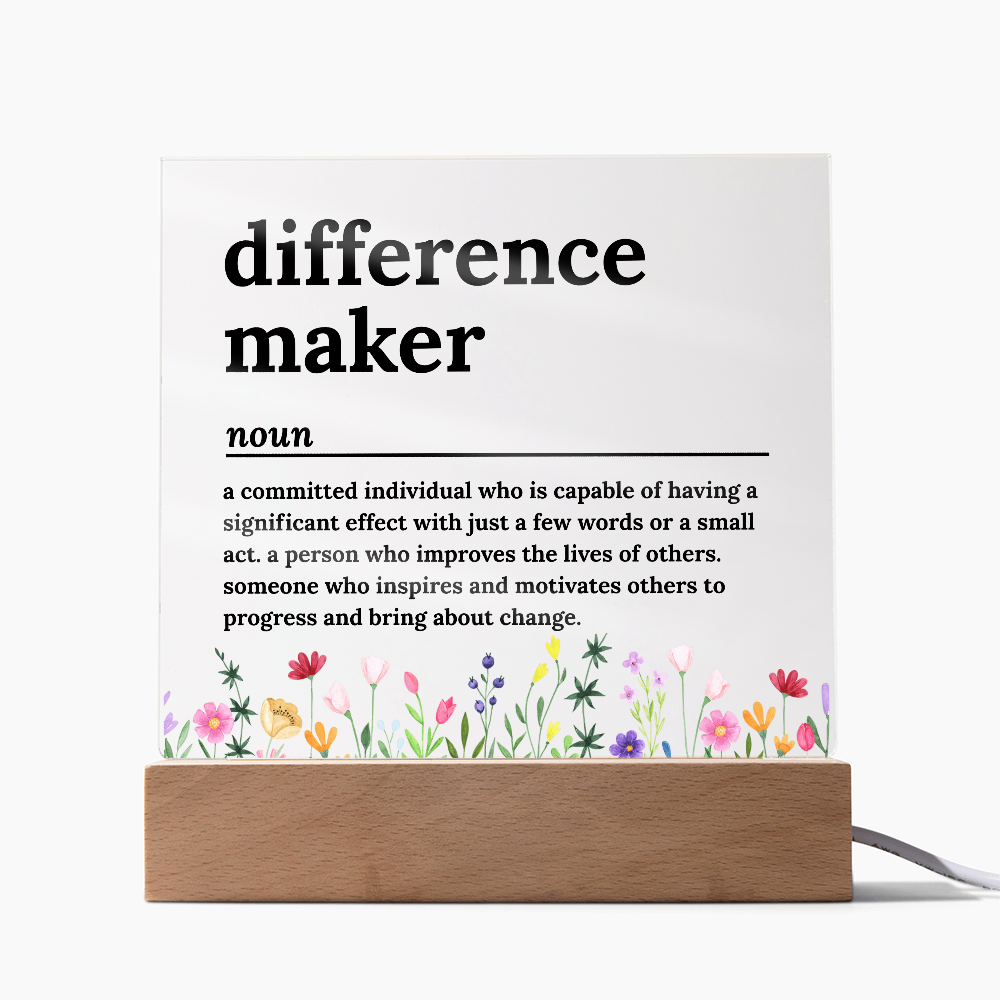Difference Maker Gifts for Teacher Coach Mentor Boss Leader, Thank You Appreciation Gifts for Coworkers