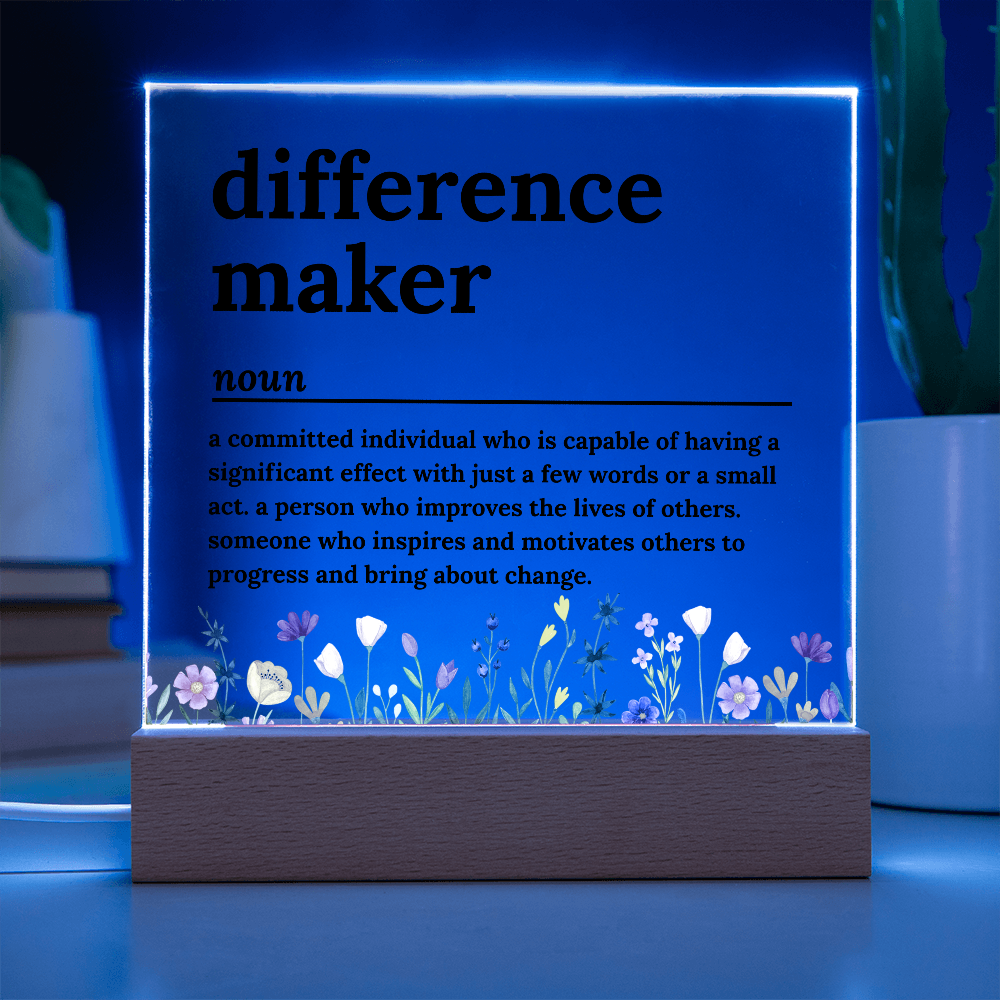 Difference Maker Gifts for Teacher Coach Mentor Boss Leader, Thank You Appreciation Gifts for Coworkers