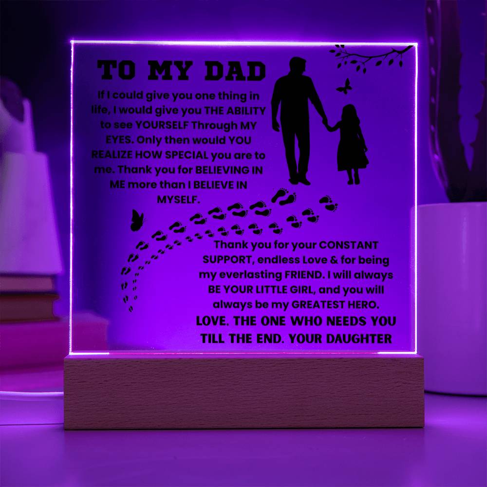 Best Fathers Day Gift for The Dad - Fathers Day Acrylic for Dad