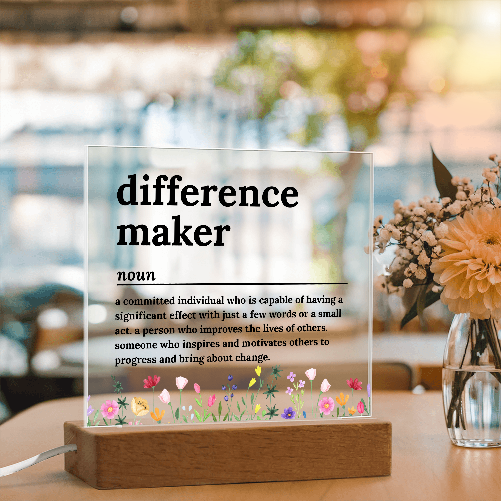 Difference Maker Gifts for Teacher Coach Mentor Boss Leader, Thank You Appreciation Gifts for Coworkers