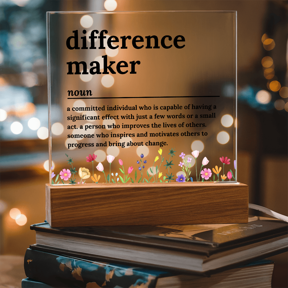 Difference Maker Gifts for Teacher Coach Mentor Boss Leader, Thank You Appreciation Gifts for Coworkers