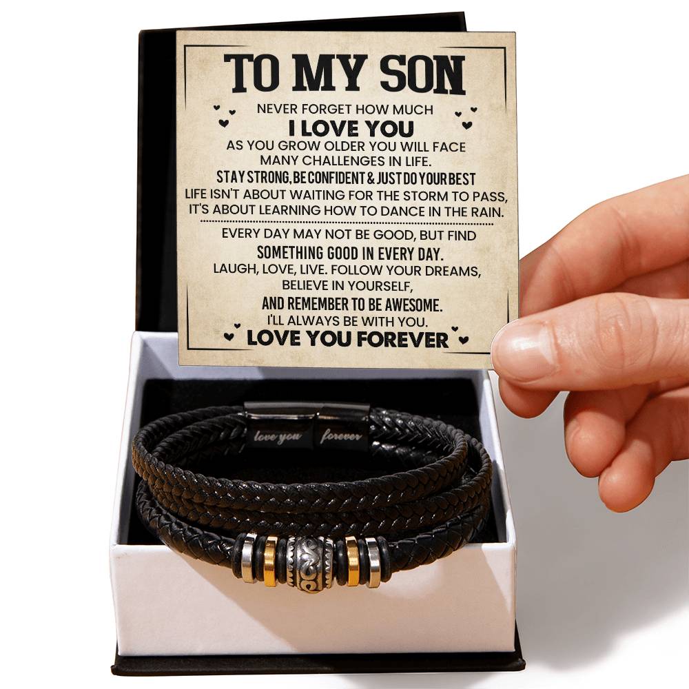 To My Son - Never Forget How Much I Love You - Bracelet