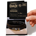 Dad-Kind Of Awesome-Braided Bracelet For Dad