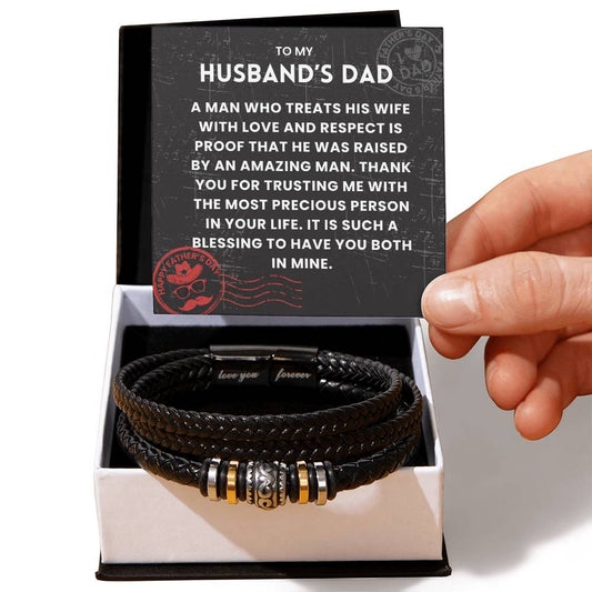 To My Husband's Dad - Thank You For Trusting Me - Bracelet