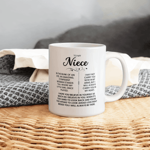 To Niece - I Will Always Carry You In My Heart - Mug