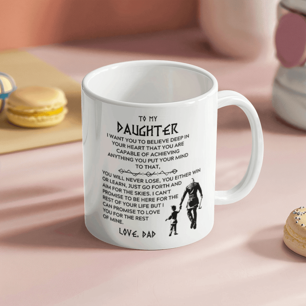 To My Daughter - You Either Win or Learn - Mug