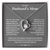 To My Husband's Mom-Loveknot Necklace-All My Lasts With Him