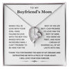 To My Boyfriend's Mom-Forever Love Necklace- I Will Love Your Son Forever