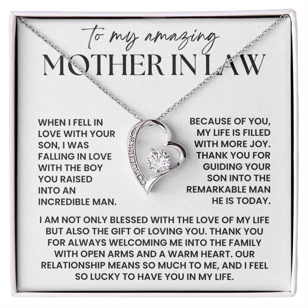 Mother In Law Necklace Gift - Christmas Gift for Mother in Law From Daughter In Law