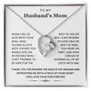 To My Husband's Mom-Loveknot Necklace-I Can Promise To Love Him