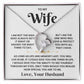 To My Wife-Loveknot Necklace-As Long As Life