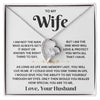 To My Wife-Loveknot Necklace-As Long As Life