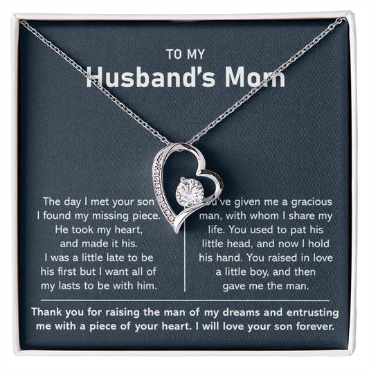 (Almost Sold) To My Husband Mom - Thank You For Raising The Man of My Dreams - Forever Love Necklace