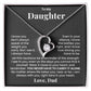 To My Daughter - I'm Always With You - Beautiful Gift Set From Dad - LX112