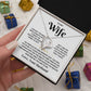 To My Wife-Loveknot Necklace-As Long As Life