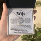 To My Wife-Loveknot Necklace-As Long As Life