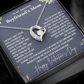 Happy Valentines Day Heart Necklace For Boyfriend's Mom