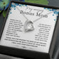 To My Amazing Bonus Mom- Forever Love Necklace- Christmas Gift for BF Mom and Mother in Law