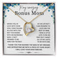 To My Amazing Bonus Mom- Forever Love Necklace- Christmas Gift for BF Mom and Mother in Law