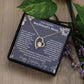 Happy Valentines Day Heart Necklace For Boyfriend's Mom