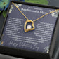 Happy Valentines Day Heart Necklace For Boyfriend's Mom