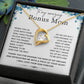 To My Amazing Bonus Mom- Forever Love Necklace- Christmas Gift for BF Mom and Mother in Law