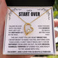 Let's Start Over Forever Love Necklace For Her- Meaningful Sorry Gift for Her