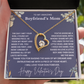 Happy Valentines Day Heart Necklace For Boyfriend's Mom