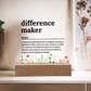 Difference Maker Gifts for Teacher Coach Mentor Boss Leader, Thank You Appreciation Gifts for Coworkers