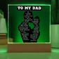 Fathers Day Gift for Daughter - Acrylic Fathers Day Gift for Dad