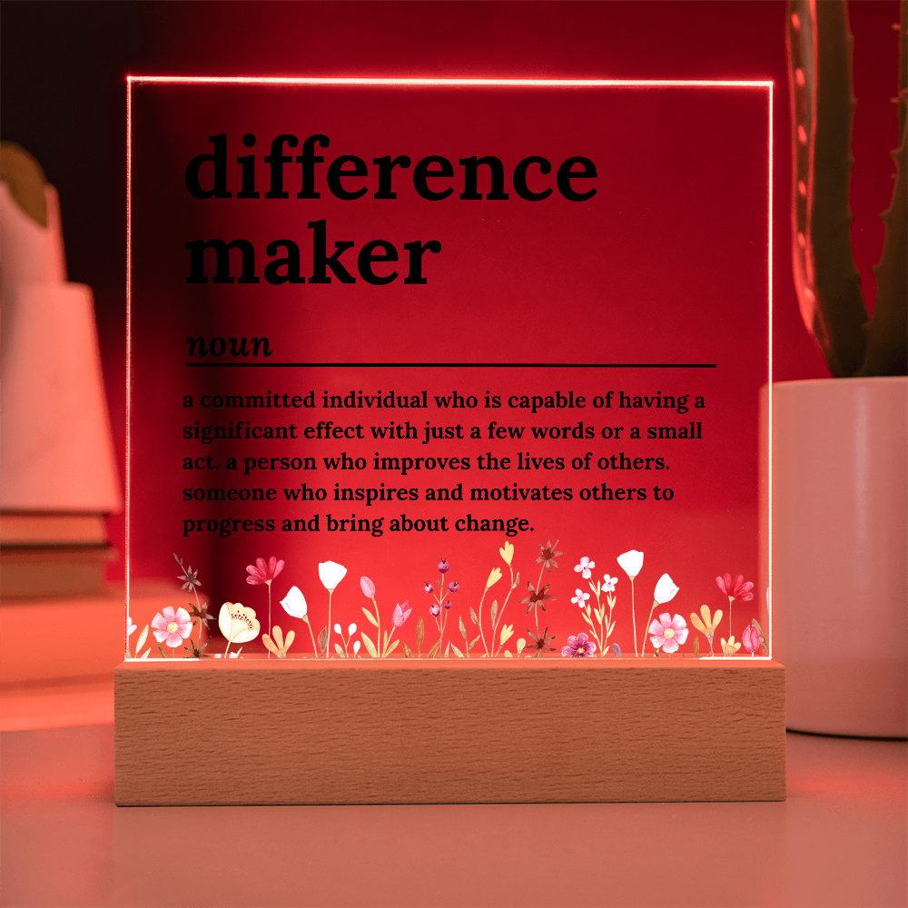 Difference Maker Gifts for Teacher Coach Mentor Boss Leader, Thank You Appreciation Gifts for Coworkers