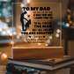 To My Dad - You Will Always Be The Man - Acrylic